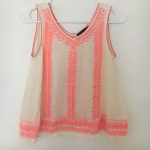Pink lacy tank